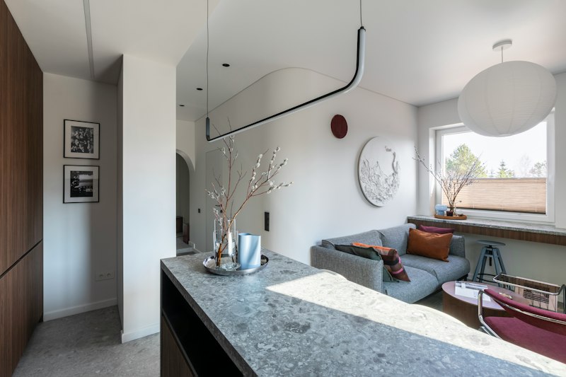 Modern upscale apartment interior in Nairobi