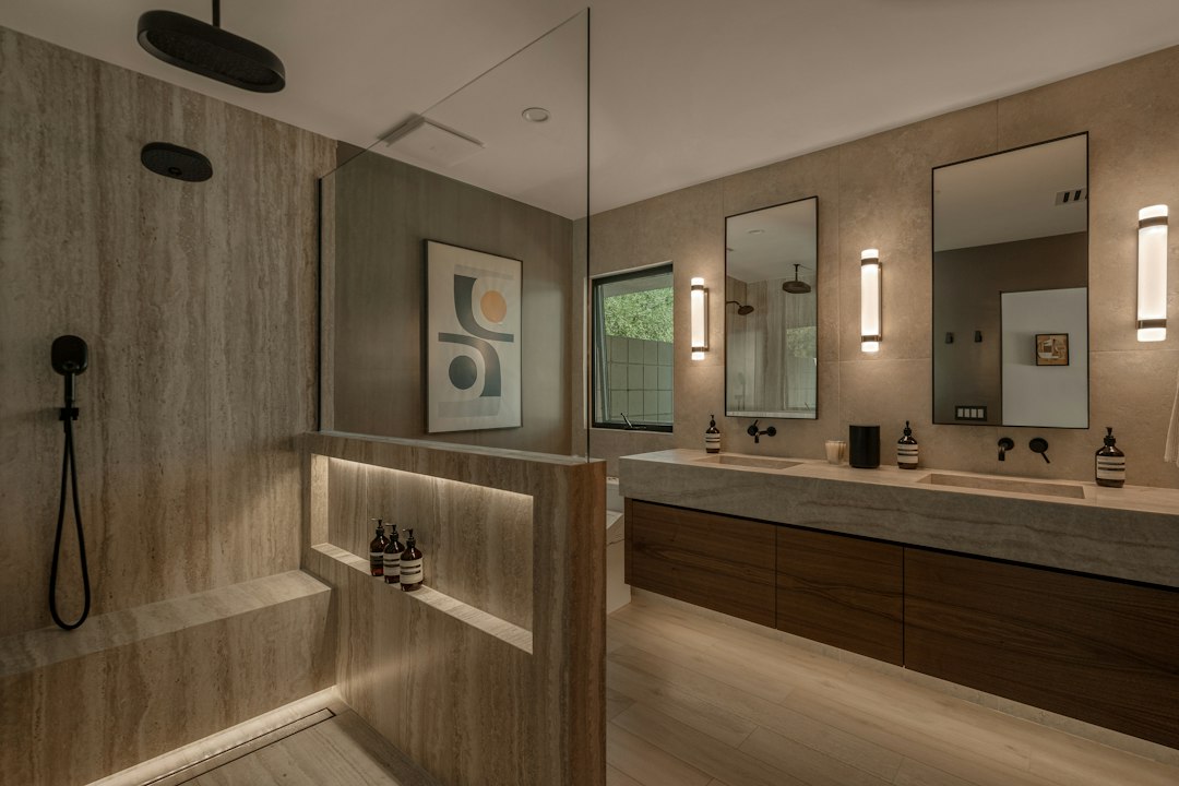 Spa Ensuite with Double Floating Vanity