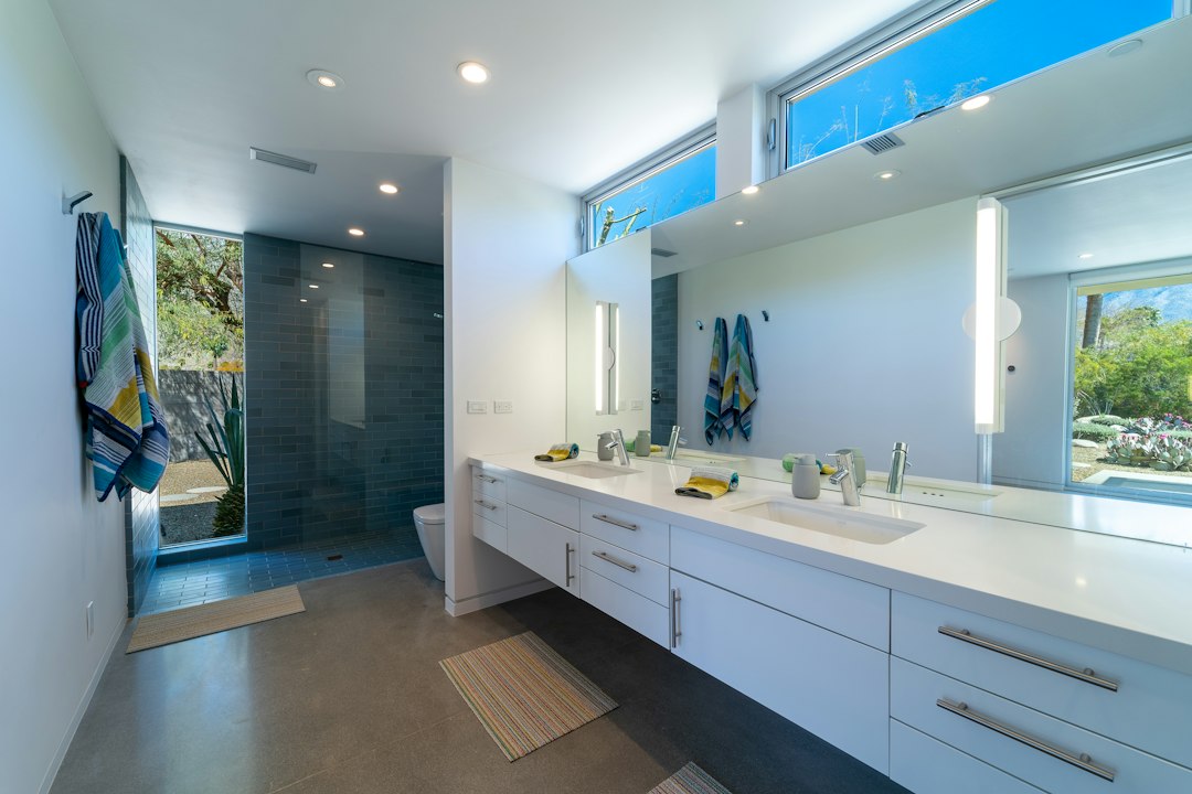 Contemporary Double Vanity Bathroom